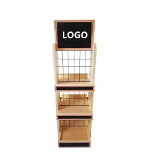 Pine wood display rack