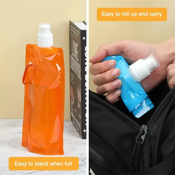 17oz Foldable Sipper Portable Drink Pouch