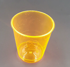 PS Color transparent disposable plastic cup